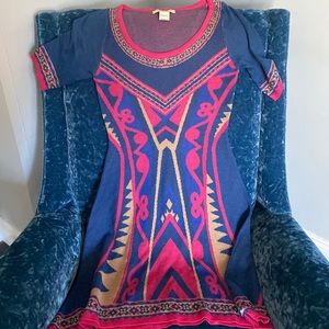 Flying tomato Aztec print sweater dress